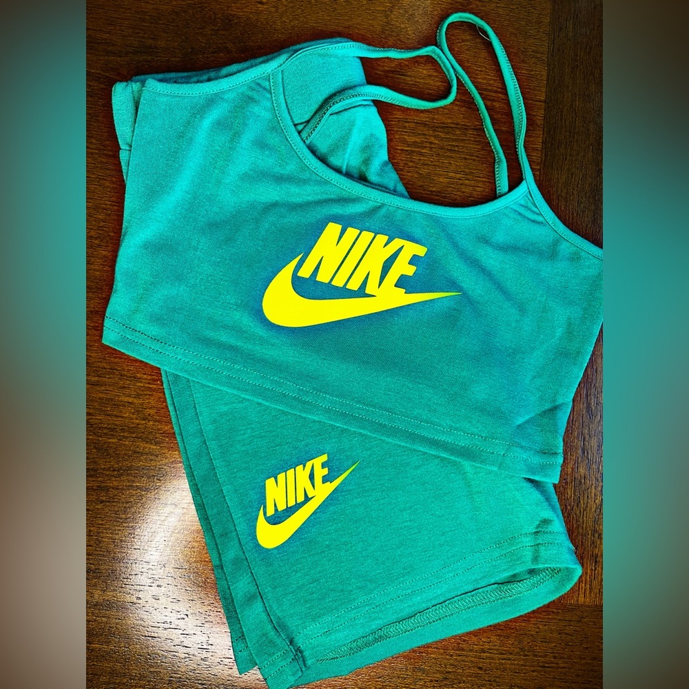 Nike Set for Women Green and Yellow size small